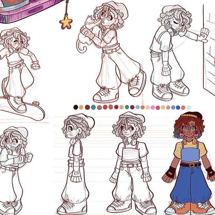 "Kiara Character Sheet" - Project for class